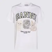 [Ganni] Ganni-T-Shirts And Polos Light And Natural-Donna M