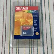 NEW SanDisk 64 MB CompactFlash Card SDCFB Vintage Retro Camera Memory