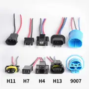 1pcs H7 LED Headlight Wiring Sockets H1 H4 H11 HB5 9007 Male Female Connector Adapters Wiring Harnes 1 pcs 9007 Male
