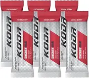 KODA Energy Bars For Sport Activties & Active Lifestyles, Vegan, Gluten-free (Pack of 6, Cocoa Berry)