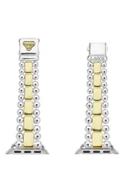 LAGOS Smart Caviar Sterling Silver & 18K Gold Band for Apple Watch®