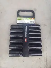 13 Pc 1/2'' Metric Drive Impact Deep Socket Set Deep well design Black New