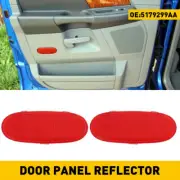 For Dodge Ram 2500 1500 3500 Front Door Panel Reflector Interior Light Trim 2pcs