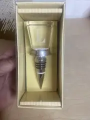 Cypress Wine Bottle Stopper Monogram “L” Laser Etched New in Box