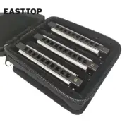 EASTTOP Blues Diatonic Harmonica Set 3-Pack 10Holes 20Tones Mouth Organ Set Gift