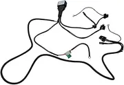 MUCKLILY Headlight Booster Wiring Harness Kit Durable Relay Harness for Car Headlights High Low Beam Switching Reliable Flame Resistant Material Eliminates Flicker and Start Up Issues