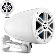 5.25” Waterproof Off-Road Speakers - 180W 2-Way Marine Woofer Sound System w/ 360° Rotatable Bracket, Full Range Outdoor Audio Stereo Speaker for Motorcycle ATV Jeep Boat, Includes Bracket(White)