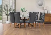 PROMENADE 9 Piece Dining Suite with Nottingham Dining Chairs