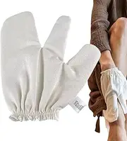 Shower Mitt,Silk Bath Gloves - Skin Scrubber, Dead Skin Remover for Spa Massage Face Back Bathroom Wet Dry Brushing