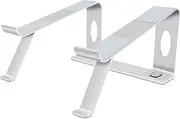 Heightening Laptop Stand,Aluminum Alloy Desktop Holder Bracket Ventilated Notebook Bracket Compat with 10-18 Inches Notebook Compute Silver One Size