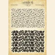 GRAPHIC 45 "FLORAL BACKGROUND" STAMPS (2PCS) SCRAPJACK'S PLACE
