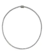 Bloomingdale's Fine Collection Diamond Tennis Necklace in 14K White Gold, 10.0 tcw