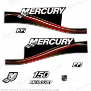 Fits Mercury 150hp EFI Decal Kit - 2005-2010 (Red) Outboard Motor Stickers 150