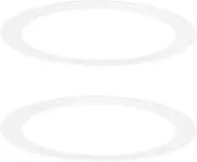 uxcell 2-Pack Goof Rings for 6 Inch Recessed Lights, 5.9" ID 7.5" OD Durable Steel Trim Ring Flush Mount White Can Light Trim Ring Cover for Ceiling Can Downlights