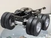 New Tamiya 1/14 RC Semi Tractor Trailer Dolly with 2 axles 5th Coupler Pin Mount