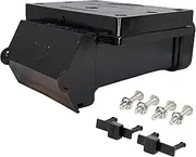 Trailer Vision 350A Anderson Plug Connector Mount Kit - SB 350 Amp Dust Cover Assembly with LED - UV Insulated Protection Compatible with Solar, Marine, Mobile, Industrial, Battery Boxes - 350Amp Black