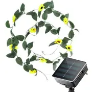 Ozoffer 10M 100LED Solar Sunflower Fairy String Lights Home Garden Outdoor Wall Lamp
