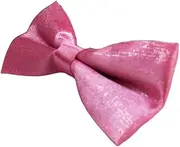 [Zasel] Mens Light Pink Sparkly Glitter Patterned Bow Tie