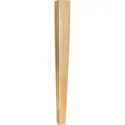 Hardware Resources P31 Basic Solid Wood Carved Tapered Furniture - Natural Alder