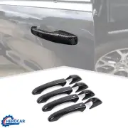 4*Carbon Fiber Door Handle Trim Shell Decor Cover for Jeep Grand Cherokee 11-20 (for: Jeep)