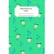 Cute Baby Goat Theme Wide Ruled Line Paper