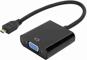 Generic VGA to Adapter, VGA to USB Adapter 1080P Micro Video Converter with Power Supply Function for 4B (#1)