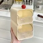 Cream Style Desktop Storage Box Drawer Type Sundries Boxes