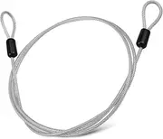 JUMPLAWN Stainless Steel Wire Lock Cable with Double Looped Ends Durable Safety Cable for Luggage Stroller and Gates High Resistance to Wear and Stylish Design for Reliable