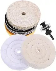 1Set Buffing Pad Kit for Car Polisher Cloth Wheel Polishing Pads Wheels Shaft Soft Material for Car Detailing Compatible with Electric Rotary Tools