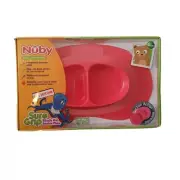 Nuby Sure Grip 100%Silicone Miracle Mat Section Plate BPA PVC Phthalate Free New