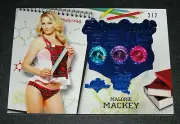 2018 Benchwarmer MALORIE MACKEY Hot For Teacher EXTRA CREDIT GEMS Blue Foil/2