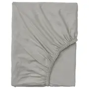 VÅRVIAL fitted sheet for day-bed, light grey, Single