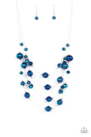 Paparazzi Cosmic Real Estate Blue Necklace NWT