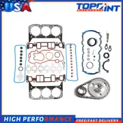 Full Gasket Set Timing Chain Kit For Oldsmobile Isuzu GMC Chevrolet 4.3L (for: Isuzu)