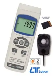 Light Meter 3 Range Data Logger K/J Type Thermometer LCD Display with Backlight