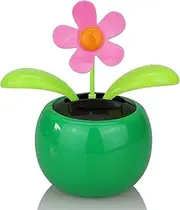 ABS Solar Powered Dancing Flower Car Dashboard Ornament Powered Dancing FlowerCar Ornament Car Dashboard Ornaments, green