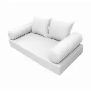 |COVER ONLY| Style 4 Twin Knife Edge Daybed Mattress Bolster Pillow Covers AD105