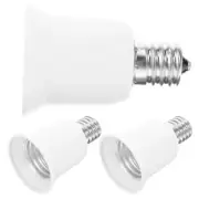 3pcs Light Sockets E17 To E26/E27 Converter E17 To E26/E27 Lamp Base Converter