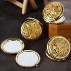 6.5cm Handheld Mirror Folding Small Mirror New Makeup Mirror Home/Travel