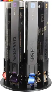 Nespresso Originaline Coffee Pod Holder 360 Degree Revolving Capsules Rack