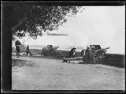 Officers firing howitzers for the opening of the Sydney Harbour Br- Old Photo
