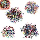 10-30pc Universal Piercing Jewellery Set Labret Ear Nose Lip Eyebrow Navel Ring