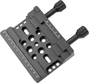 [Yueoct] 2in1 Telescope Scope Dual Dovetail Saddle Clamp Mount Base for Losmandy Vixen Style Plate Rail Bar Adapter Astronomical Astronomy OTA Bracket Tripod Equatorial Head - Support Drop-in Mounting