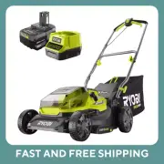 RYOBI 18V ONE+ HP™ Cordless BRUSHLESS Electric Lawn Mower + 4.0ah Battery Kit