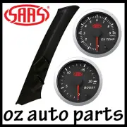 SAAS Pillar Pod Black Streetline Series Gauges Mitsubishi Triton MN-ML 2006-2015