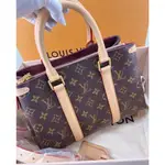 免運 二手現貨 LV SOUFFLOT BB 棕色老花 小牛皮單肩包 M44815 斜挎包 鏈帶包 手提包