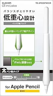 Elecom TB-APE2GFWCCR Dedicated to Apple Pencil (2nd Generation), Thick Shaft Type, Pen Tab Style Grip, Clear
