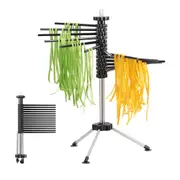 Manual Rotating Collapsible Noodle Drying Rack Easy Storage Compact and Quick Set
