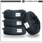 Package Of 4 Fit For Handle 600D Black With Black Tyre Cases And Tyre Bags