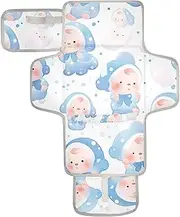 Reusable Changing Table pad with Tissue Pocket Diaper Changing pad Travel Lightweight & Foldable Changing Station